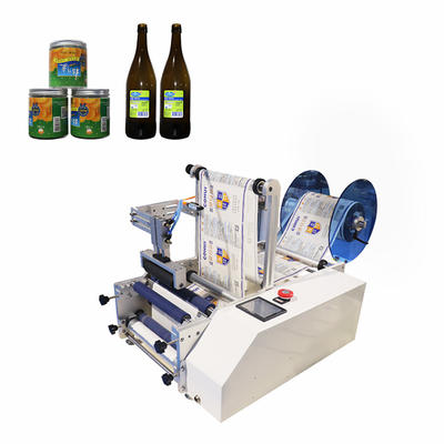 Semi Automatic Cylinder Top Round Bottle Sticker Labeling Packaging Machine (PST-C12)